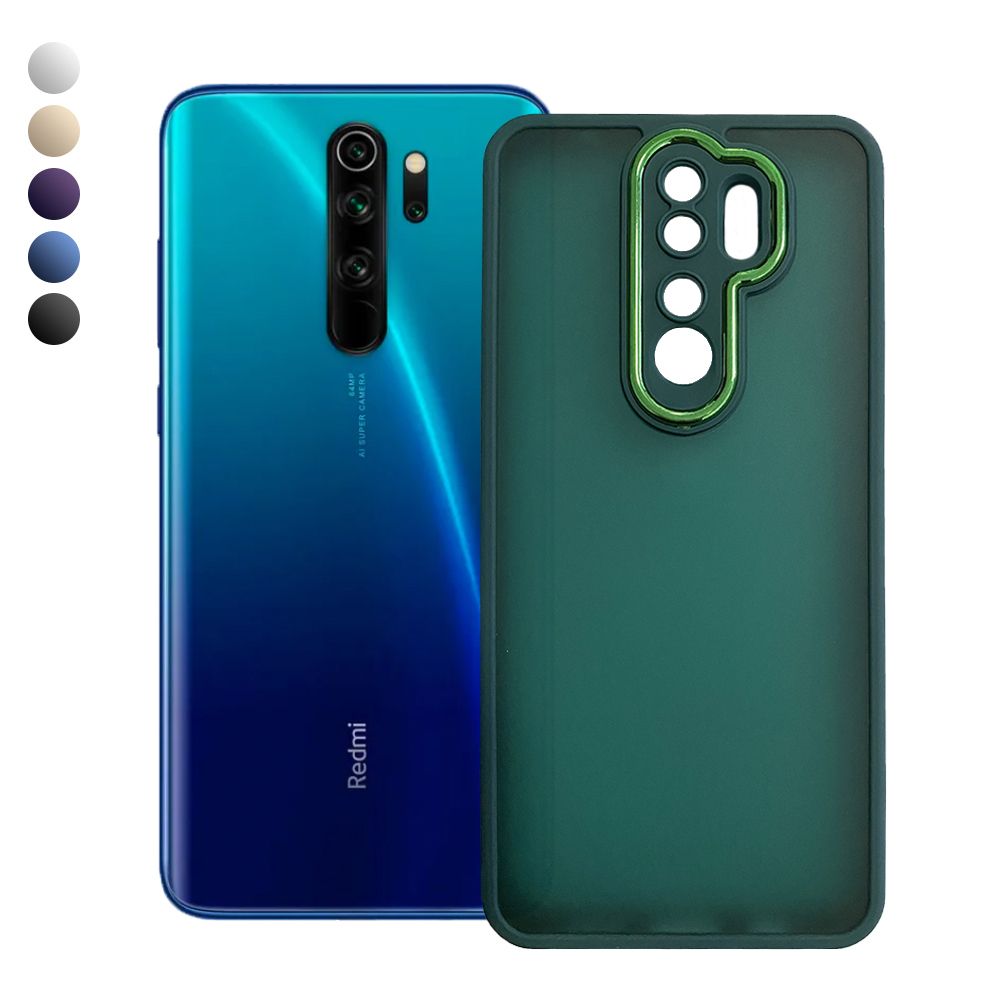 Xiaomi Redmi Note 8 Pro Kılıf Freya Lazer Lens Kamera Çerçeveli Silikon Kapak