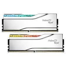 GSKILL 64GB (2X 32GB) DDR5 6400MHZ CL32 RGB DUAL KIT PC RAM TRIDENT Z5 ROYAL SILVER F5-6400J3239G32GX2-TR5S #1