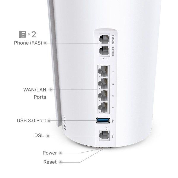 TP-LINK DECO X73-DSL-2 AX5400 WIFI-6 MODEM ROUTER 2-li paket #3