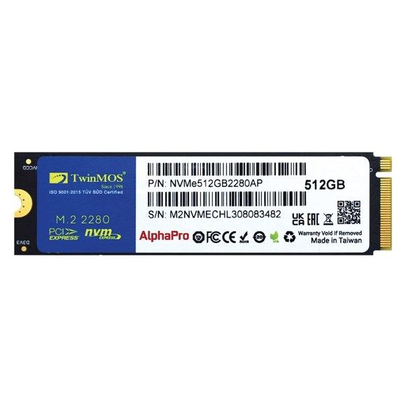 TWINMOS 512GB NVMe512GB2280AP 3600-3250MB/s M2 NVME GEN3  DİSK #1
